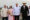 Fotografía cedida por la Presidencia de Cuba del expresidente de Honduras José Manuel Zelaya (d) y el embajador de Cuba en Honduras, Juan Roberto Loforte (i), recibiendo al mandatario cubano, Miguel Díaz-Canel, y la primera dama de Cuba, Lis Cuesta Peraza, a su llegada este martes al aeropuerto de Tegucigalpa (Honduras). EFE/Presidencia de Cuba
