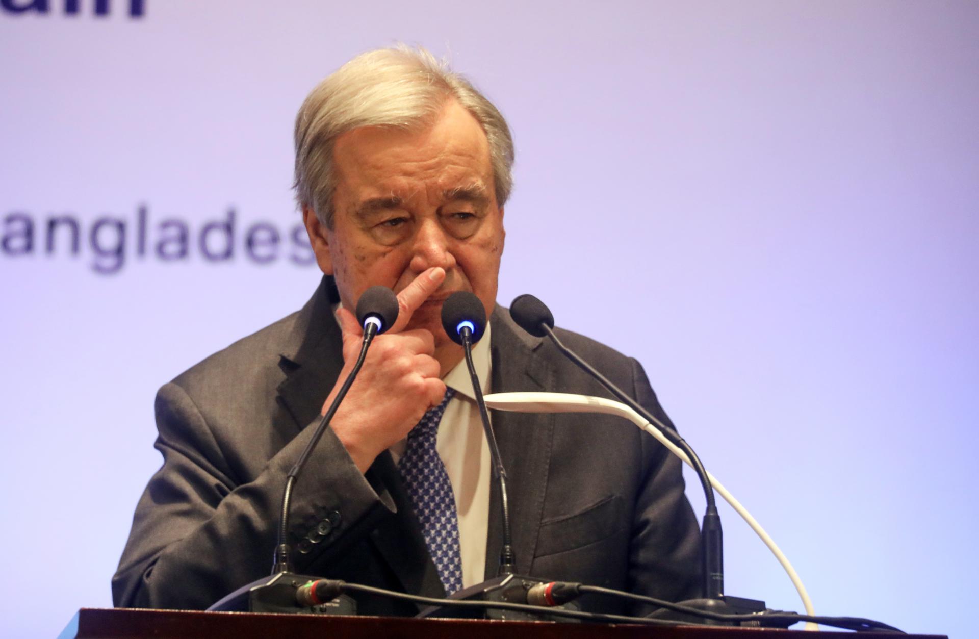 El secretario general de la ONU, António Guterres, en una foto de archivo. EFE/EPA/MONIRUL ALAM