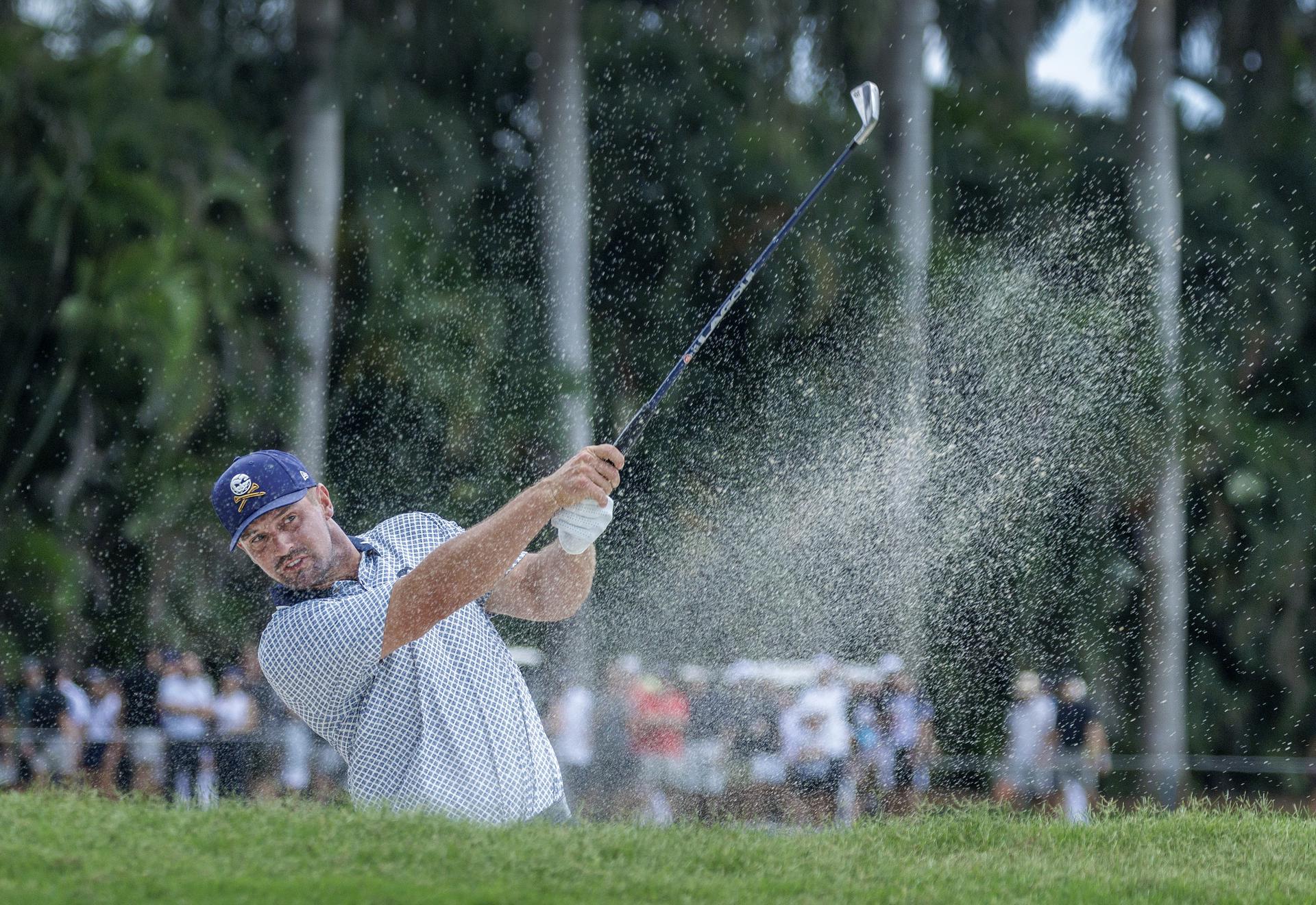 Bryson DeChambeau acabó la segunda ronda del LIV Miami como líder con un acumulado de cinco bajo par. Jon Rahm. EFE/EPA/CRISTOBAL HERRERA-ULASHKEVICH