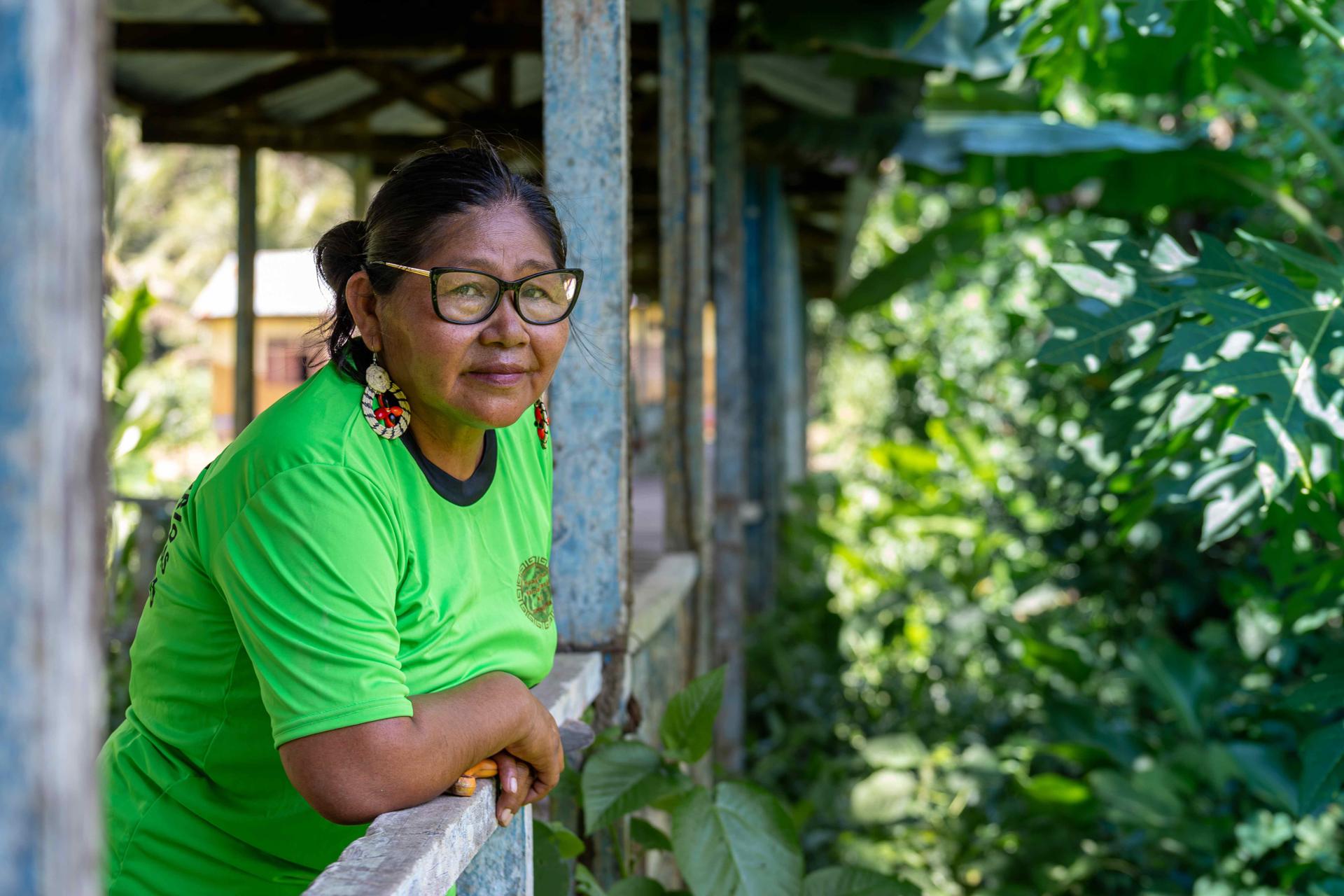 Fotografía cedida por Premios Goldman de Mari Luz Canaquiri Murayari, ganadora del Premio Ambiental Goldman 2025. EFE/ Premios Goldman