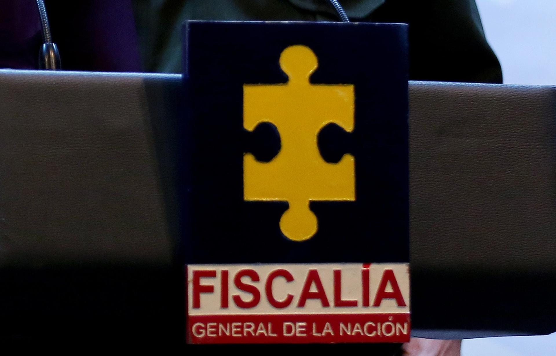 Fotografía de archivo en la que se observa un logo de la Fiscalía Generala de la Nación colombiana. EFE/Leonardo Muñoz