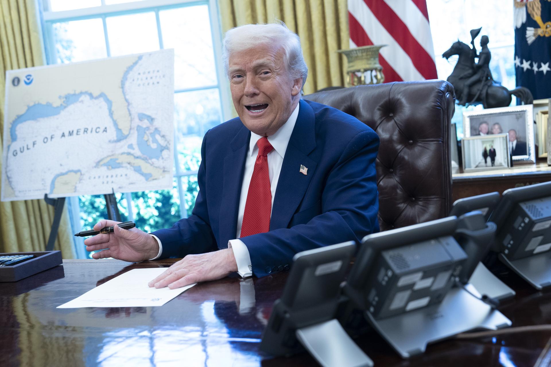 El presidente estadounidense, Donald Trump. EFE/CHRIS KLEPONIS