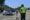 Un agente de la Guardia Civil maneja para controlar la velocidad de los vehículos. EFE/ Almudena Álvarez