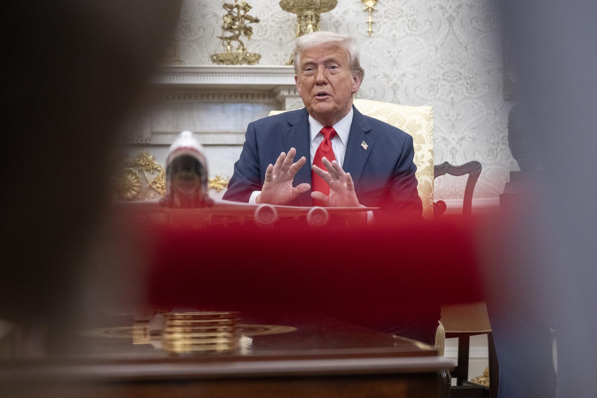 El presidente de Estados Unidos, Donald Trump. EFE/EPA/KEN CEDENO / POOL