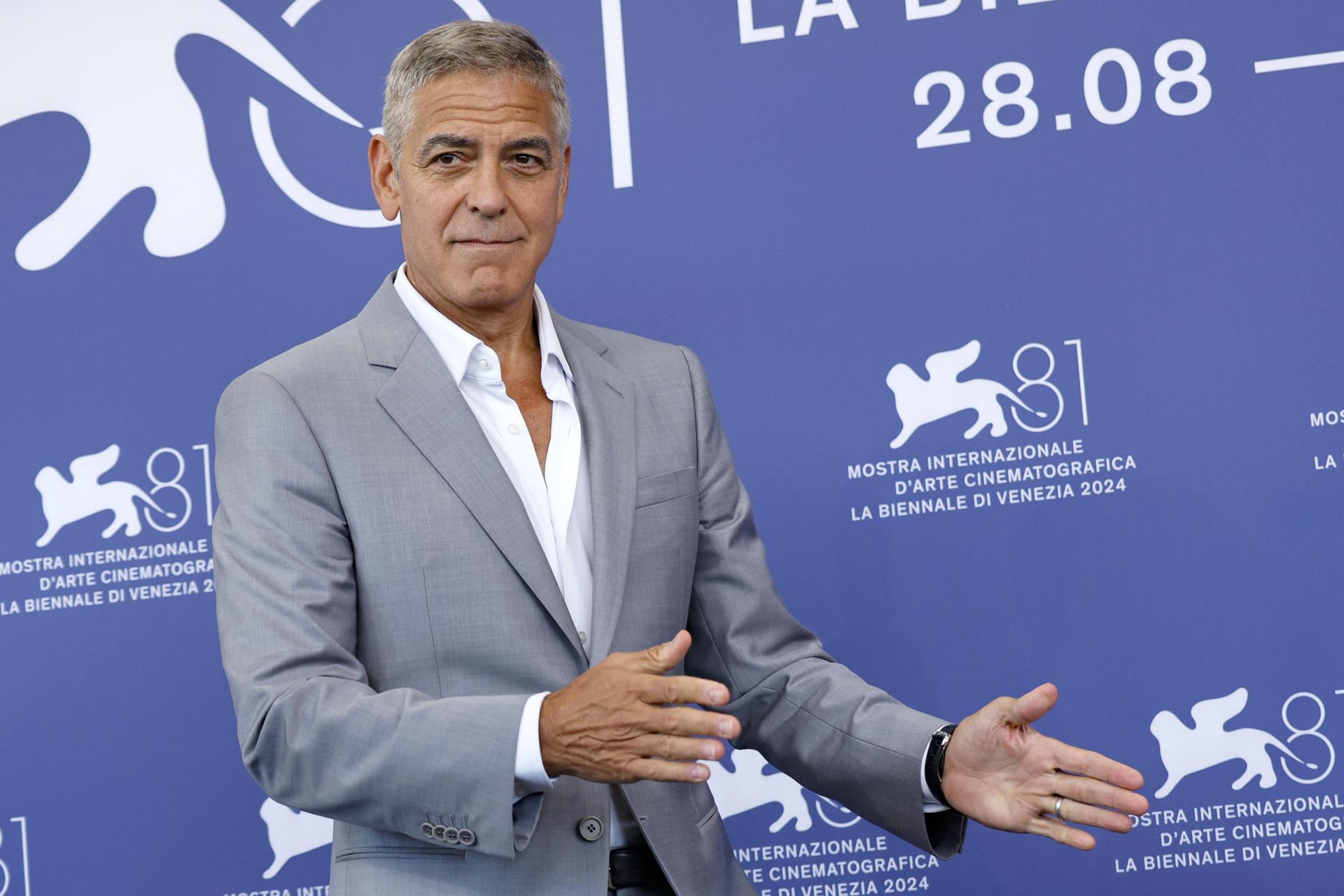El actor estadounidense George Clooney en una foto de archivo. EFE/EPA/FABIO FRUSTACI
