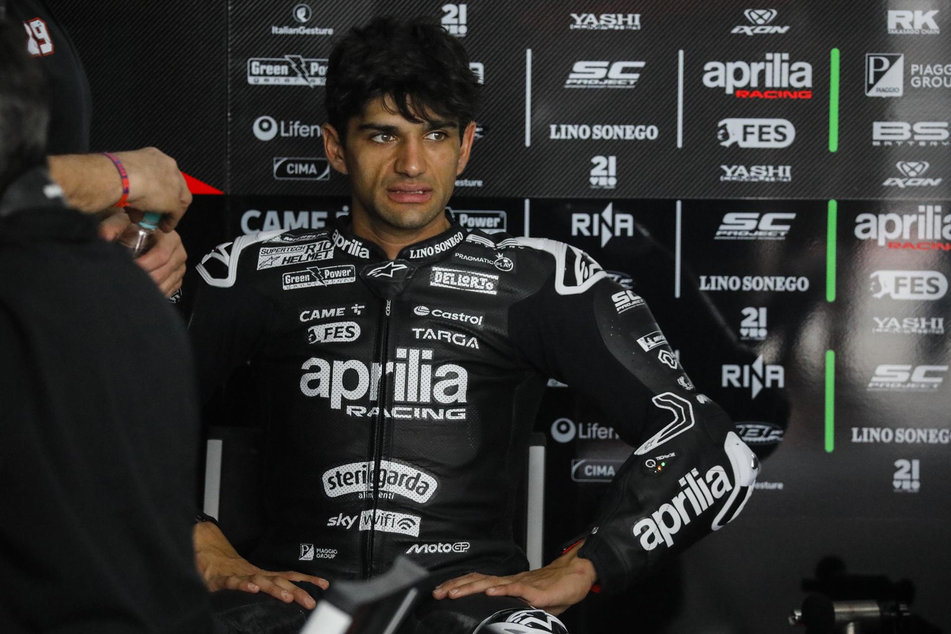 El español Jorge Martín (Aprilia RS-GP), vigente campeón del mundo de MotoGP. EFE/FAZRY ISMAIL