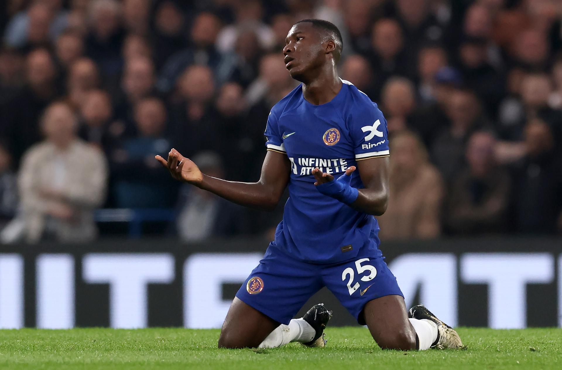 El jugador del Chelsea, Moises Caicedo. EFE/EPA/ANDY RAIN