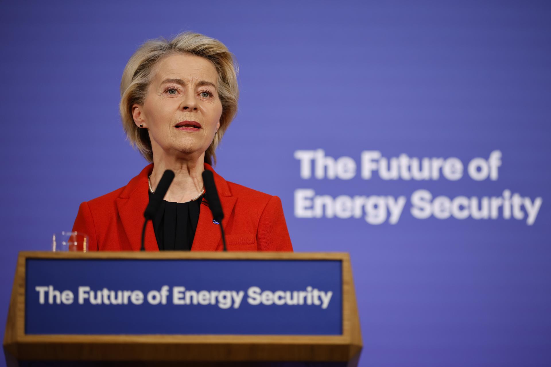 Presidenta de la Comisión Europea, Ursula von der Leyen (Reino Unido, Londres) EFE/EPA/TOLGA AKMEN / POOL