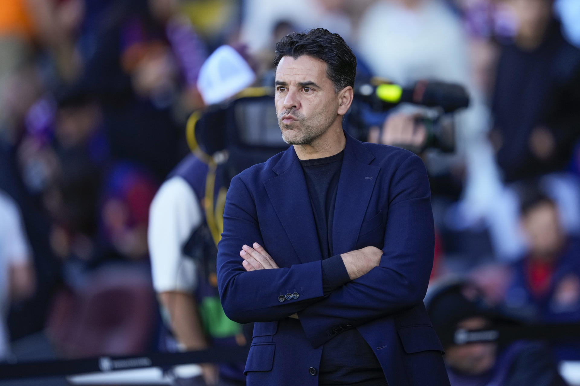 El entrenador del Girona Míchel Sánchez. EFE/ Alejandro García