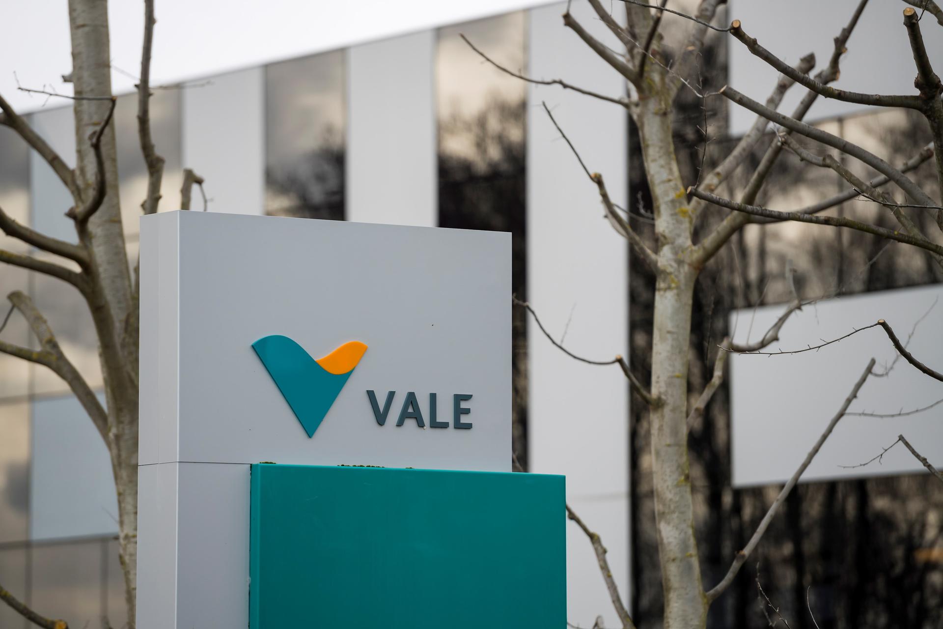 Foto de archivo del logo del gigante minero brasileño Vale. EFE/ Jean-christophe Bott