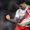 Sebastián Driussi de River Plate celebra un gol ante Independiente del Valle en un partido de la fase de grupos de la Copa Libertadores. EFE/ José Jácome