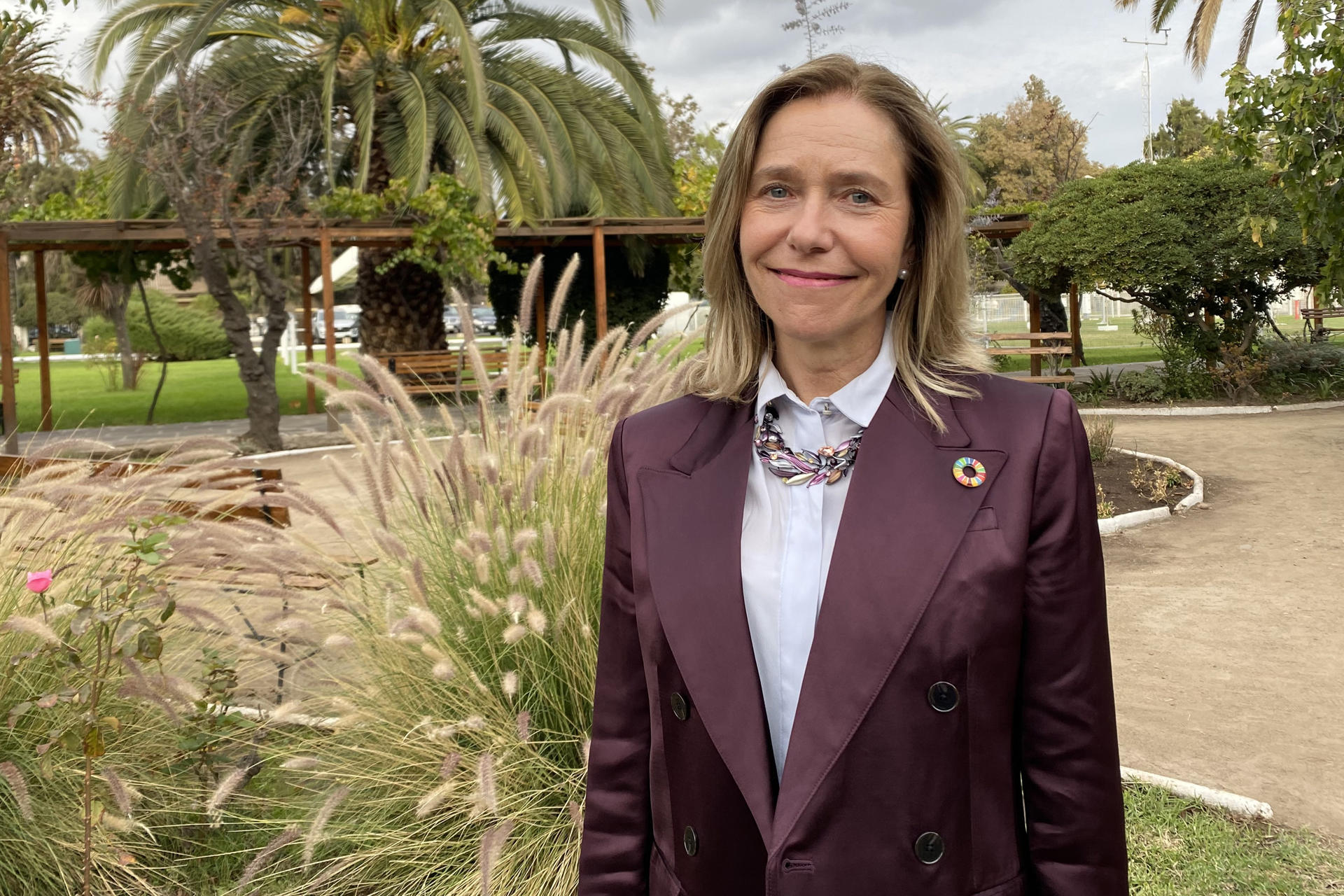 Imagen de archivo de la secretaria general de la Organización Meteorológica Mundial (OMM), Celeste Saulo, que hoy lamentó el fallecimiento del papa Francisco y recordó su preocupación por el cambio climático. EFE/ Andrea Sanz