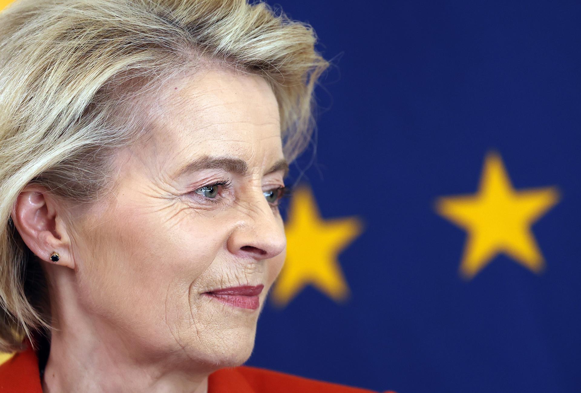 La presidenta de la Comisión Europea, Ursula von der Leyen, EFE/EPA/ANDY RAIN / POOL