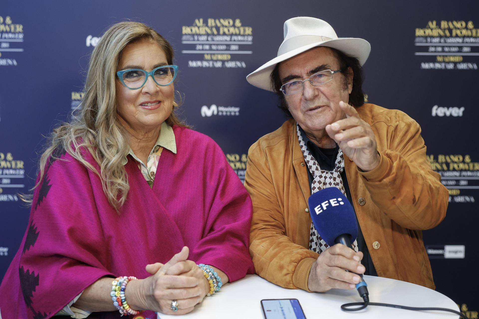 Romina Power y Al Bano (c) conforman uno de los dúos más icónicos de la música italiana, hablan con EFE de los dos conciertos que ofrecerán en Madrid, el 24 de mayo, y en Barcelona, el 8 de julio, en lo que supone su regreso a España tras diez años de ausencia.
