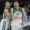 El jugador del Panathinaikos Konstantinos Mitoglou (d) y Kostas Sloukas icelebran una canasta en el partido de cuartos de la Eurliga que se juega en Estambu EFE/EPA/TOLGA BOZOGLU