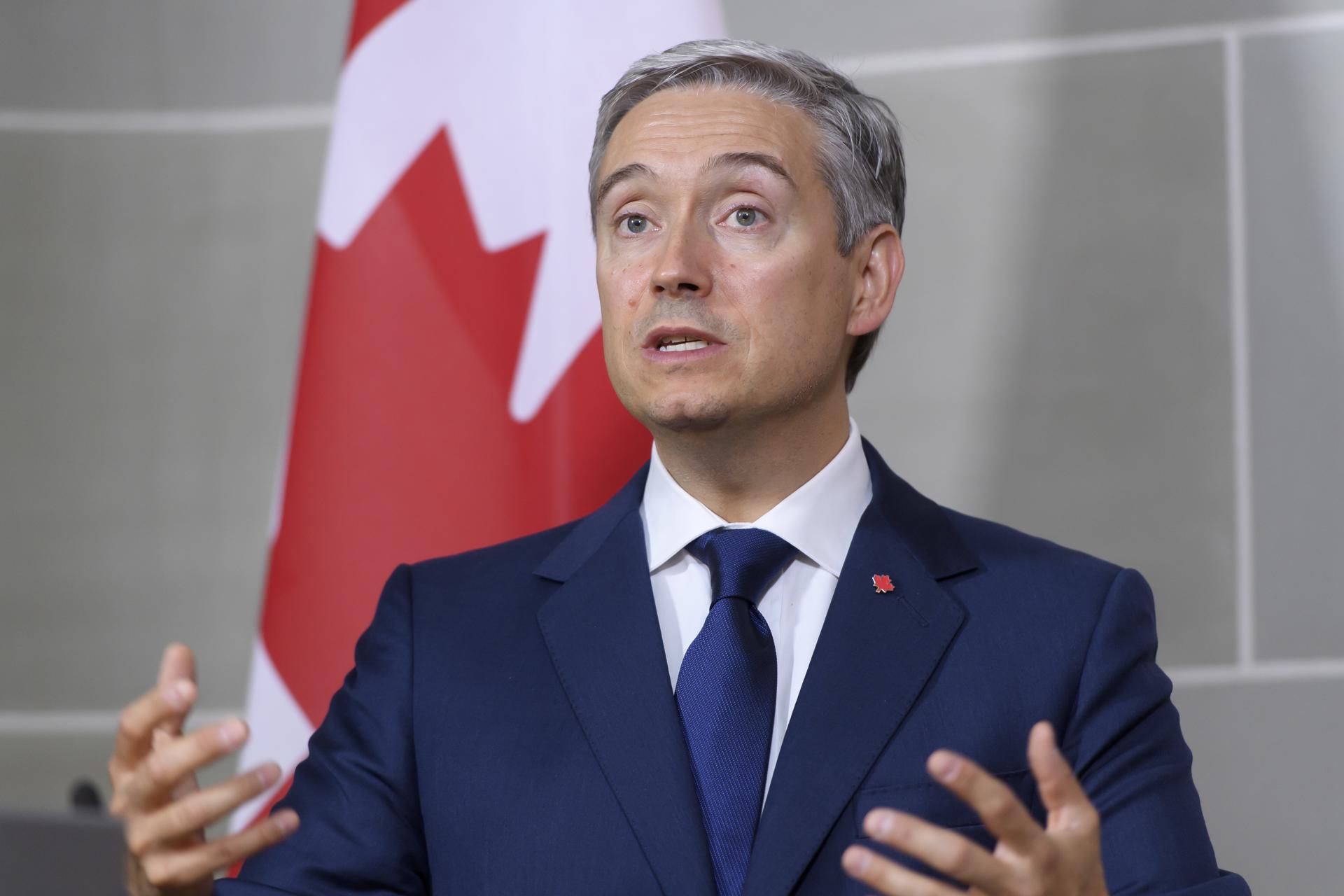 Foto de archivo del ministro de Finanzas de Canadá Francois-Philippe Champagne. EFE/ANTHONY ANEX
