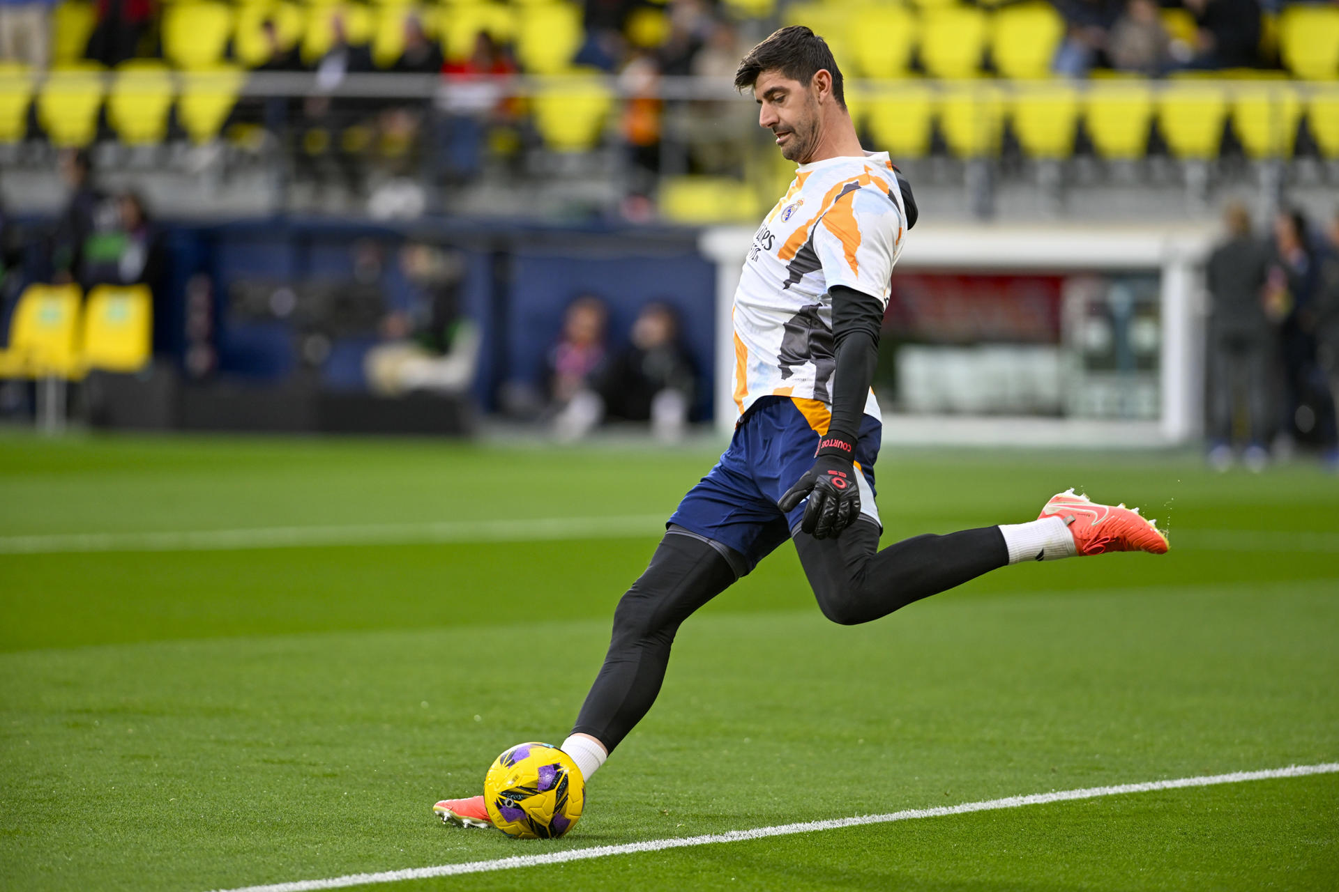 El portero del Real Madrid Tibaut Courtois en foto de archivo de Andreu Esteban. EFE