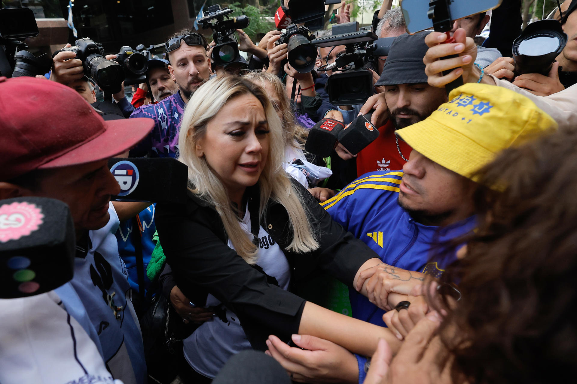 Foto de archivo de Verónica Ojeda exesposa de Diego Armando Maradona. EFE/ Juan Ignacio Roncoroni