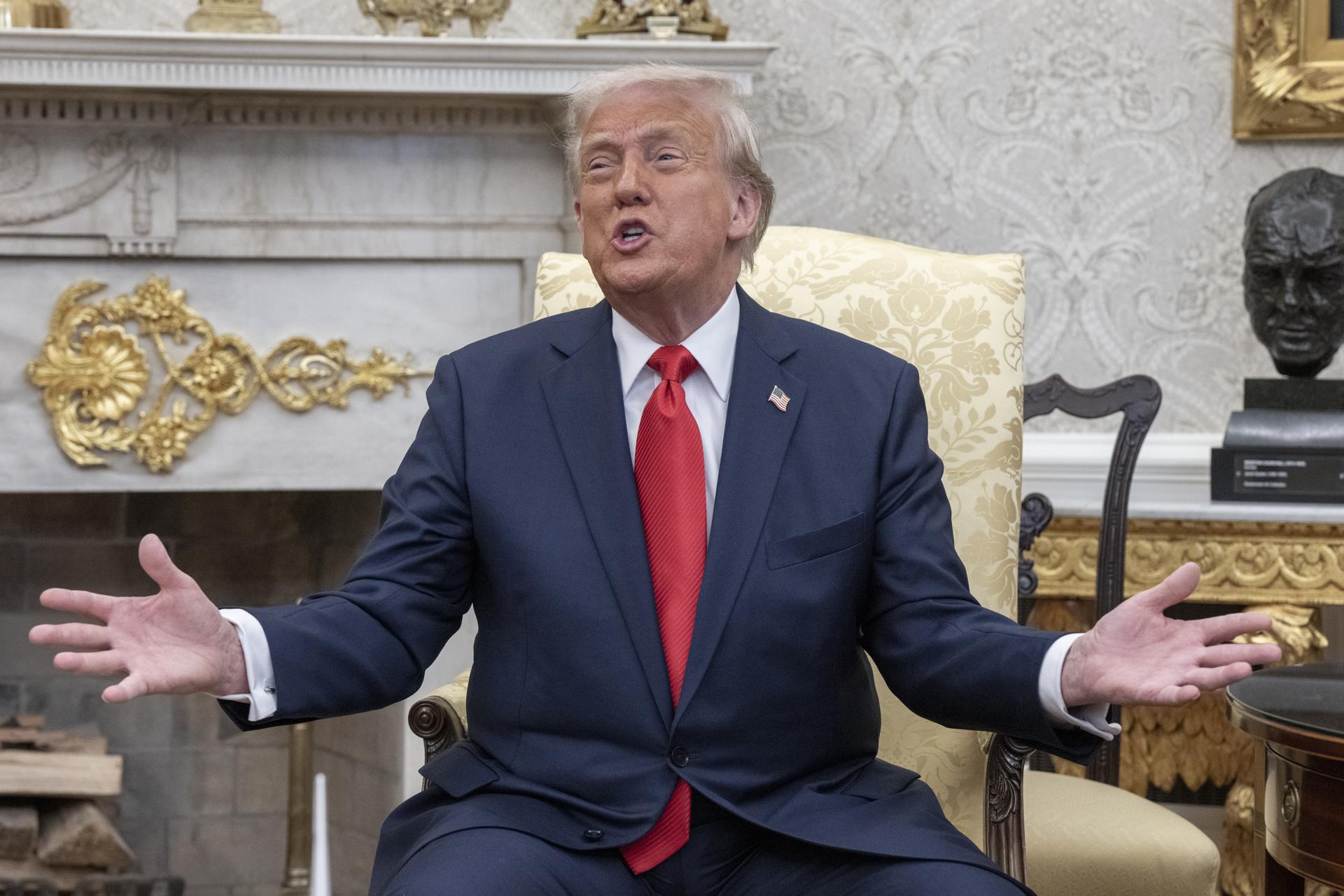 El presidente de Estados Unidos, Donald Trump. EFE/EPA/KEN CEDENO / POOL