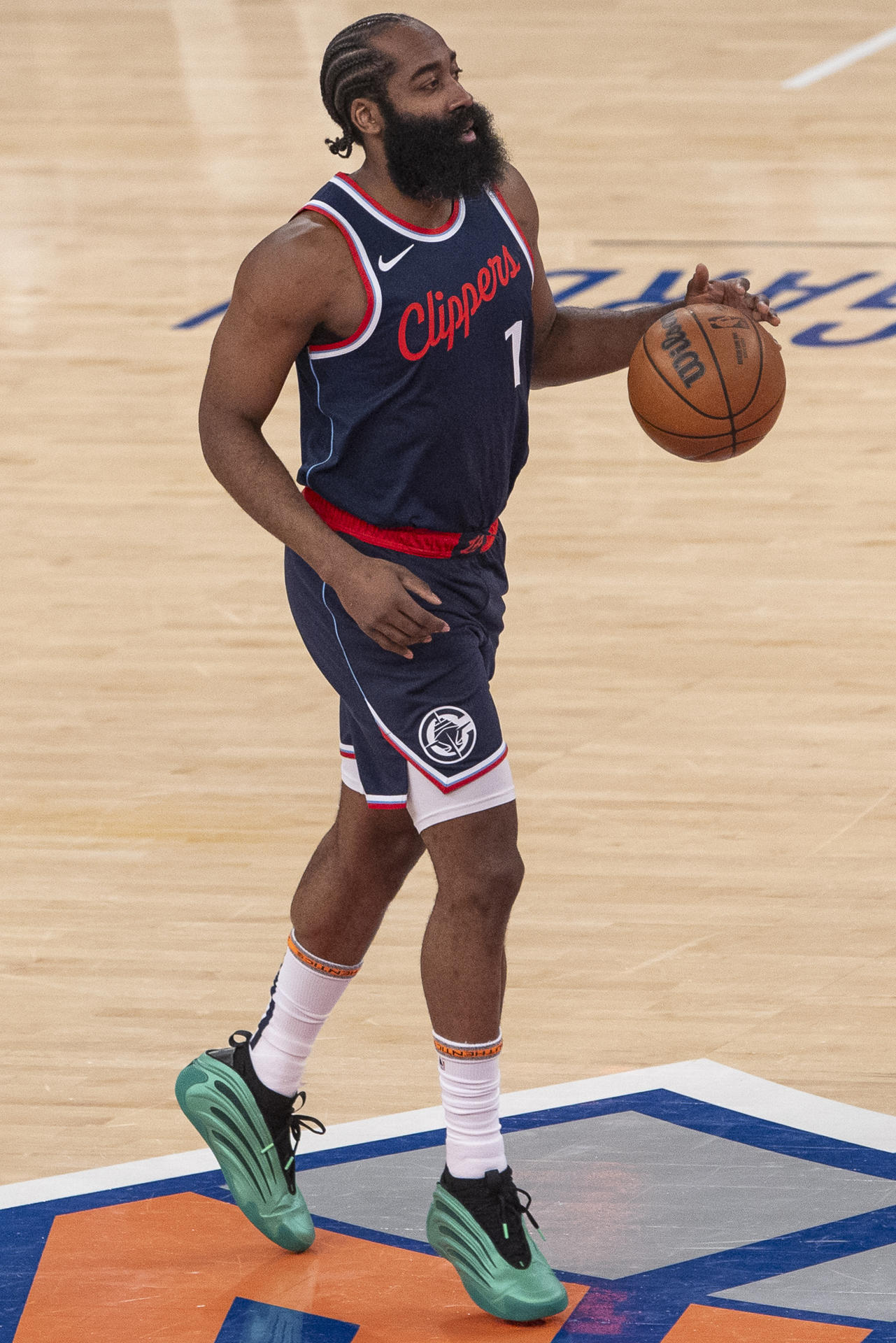 Foto de archivo de James Harden, una de las estrellas de Los Angeles Clippers. EFE/ Angel Colmenares