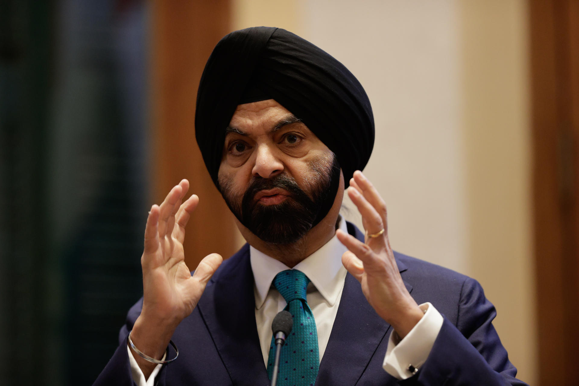 El presidente del Banco Mundial, Ajay Banga, en una foto de archivo. EFE/ Juan Pablo Pino
