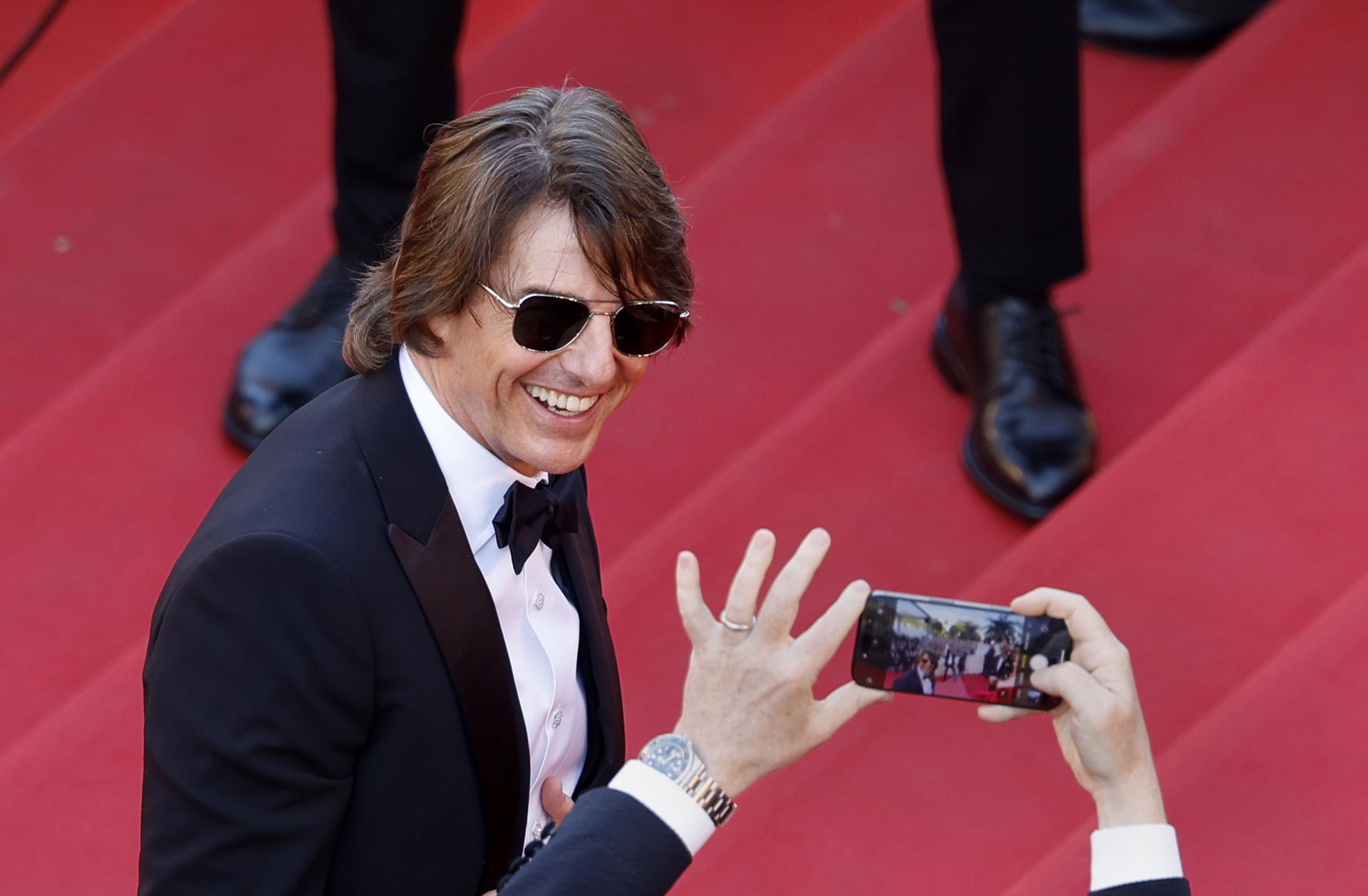Tom Cruise asiste al estreno de 'The Final Reckoning' durante el 78.º Festival de Cine de Cannes, en Cannes, Francia, el 14 de mayo de 2025. EFE/EPA/SEBASTIEN NOGIER / POOL