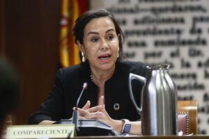 Imagen de archivo (31/05/2024) de Isabel Pardo de Vera, ex secretaria de Estado de Transportes, Movilidad y Agenda Urbana, en la comisión de investigación del caso Koldo del Senado. EFE/ Fernando Alvarado