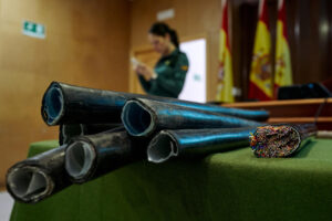 Material incautado por la Guardia Civil en una operación contra robos de cable de cobre, en una imagen de archivo.EFE/ Raúl Sanchidrián