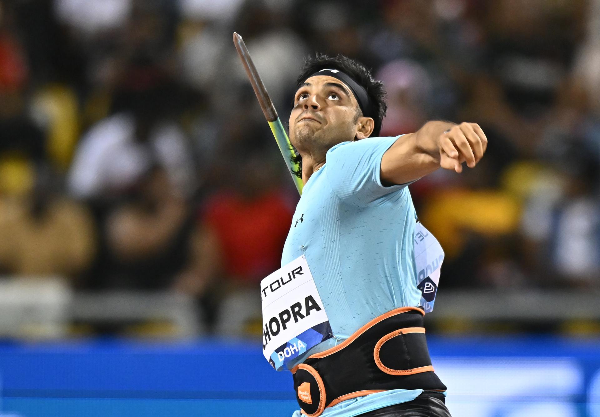 Neeraj Chopra. EFE/EPA/NOUSHAD THEKKAYIL