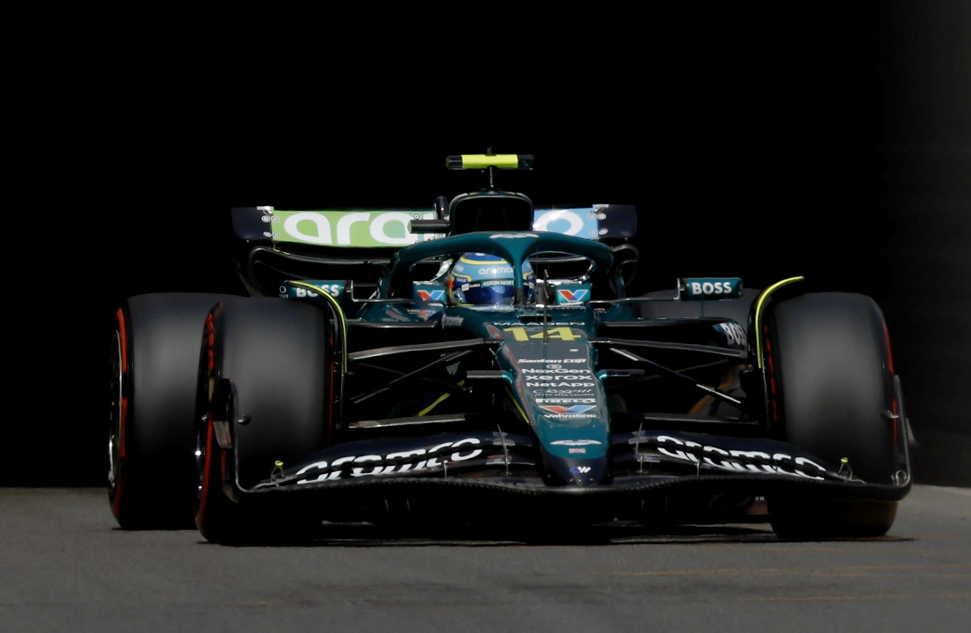El español Fernando Alonso (Aston Martin), en el Gran Premio de Mónaco EFE/EPA/YOAN VALAT