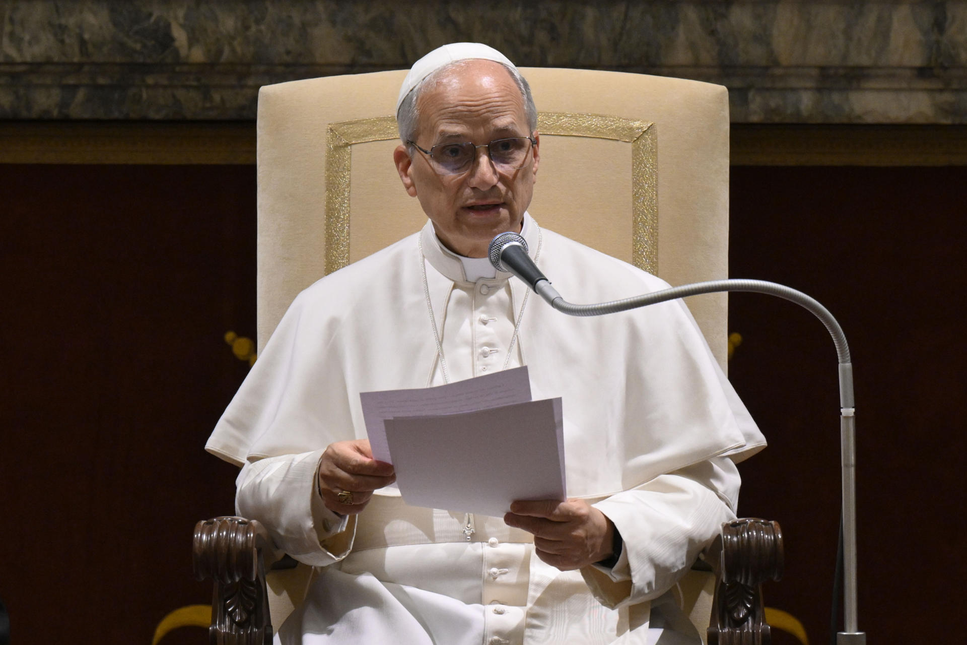 El papa León XIV. EFE/Vatican Meida/Elisabetta Trevisani **SOLO USO EDITORIAL/SOLO DISPONIBLE PARA ILUSTRAR LA NOTICIA QUE ACOMPAÑA (CRÉDITO OBLIGATORIO)***