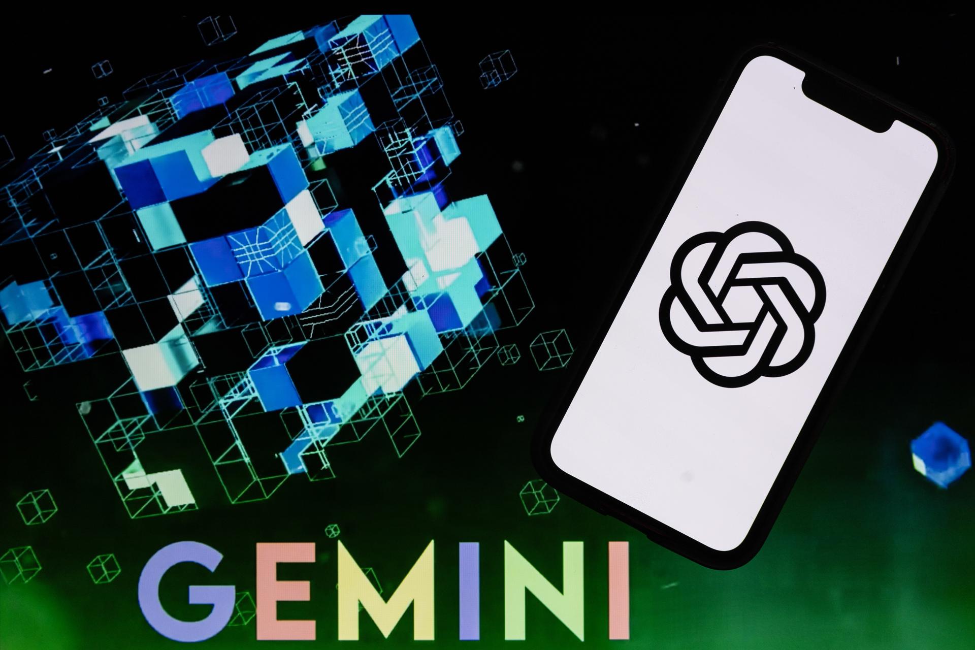 Imagen de archivo de Gemini, la IA de Google. EFE/EPA/ETIENNE LAURENT