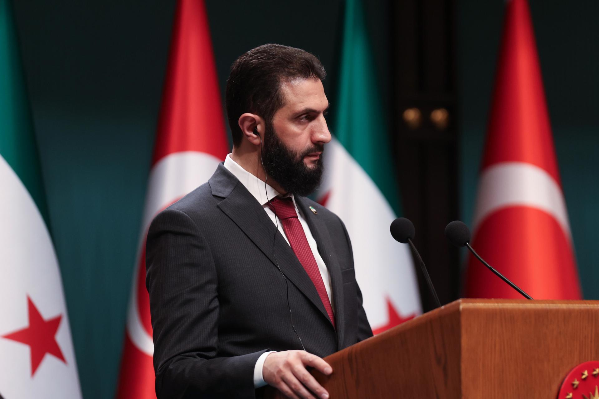 El presidente interino sirio, Ahmed al Sharaa, en una foto de archivo. EFE/EPA/NECATI SAVAS