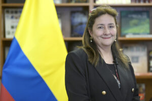 Foto de archivo de la ministra de Justicia de Colombia, Ángela María Buitrago. EFE/ Lenin Nolly
