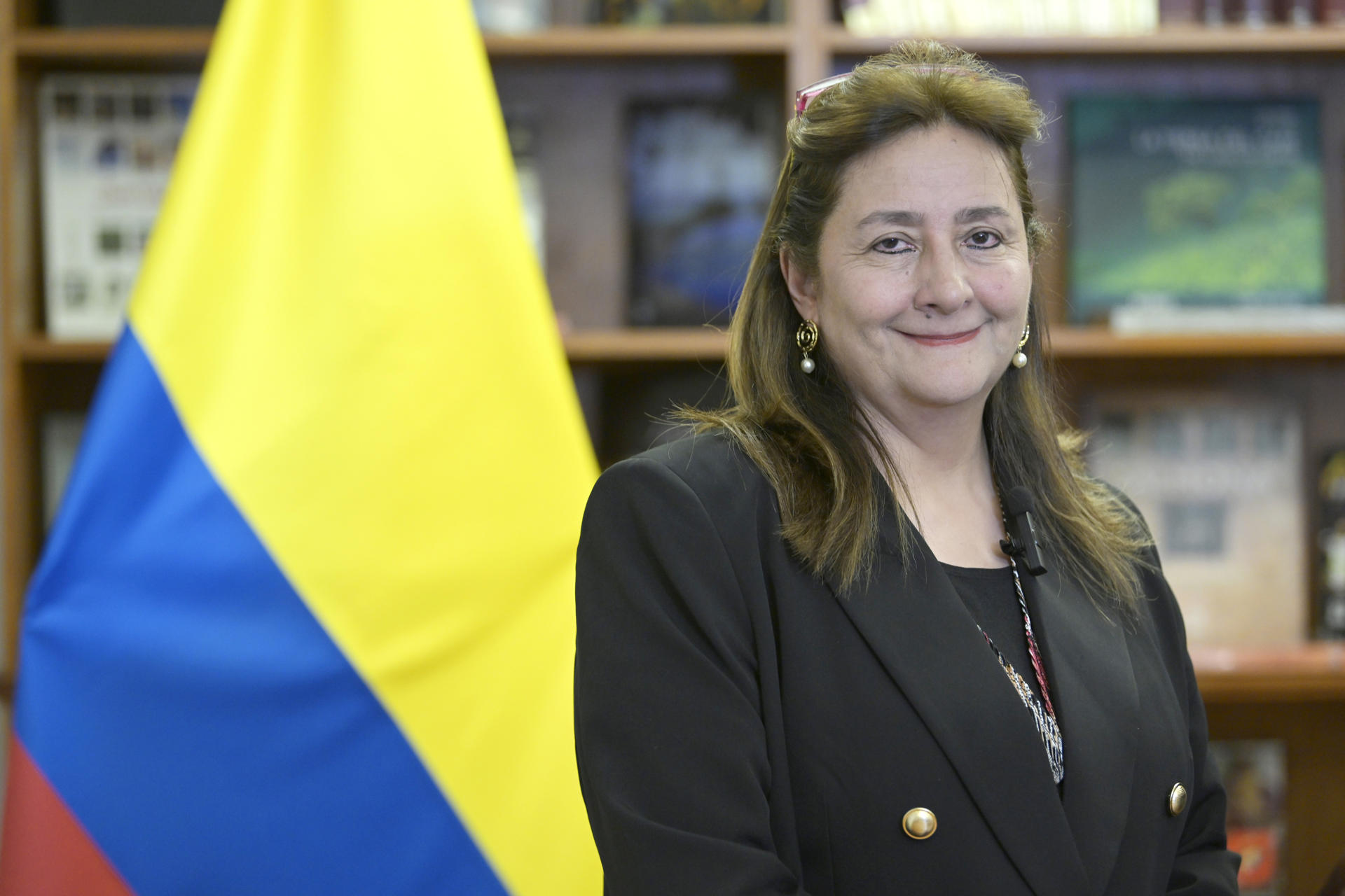 Foto de archivo de la ministra de Justicia de Colombia, Ángela María Buitrago. EFE/ Lenin Nolly