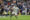 El centrocampista británico del Real Madrid Jude Bellingham (i) lucha por el balón con el delantero del Celta de Vigo Hugo Álvarez durante el partido entre el Real Madrid y el Celta este domingo en el estadio Santiago Bernabéu en Madrid este domingo. EFE/ Ballesteros
