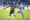 Marcelo Jorquera (d) de Iquique disputa un balón con Renzo Saravia de Mineiro en un partido de la fase de grupos de la Copa Sudamericana. EFE/ Alex Díaz
