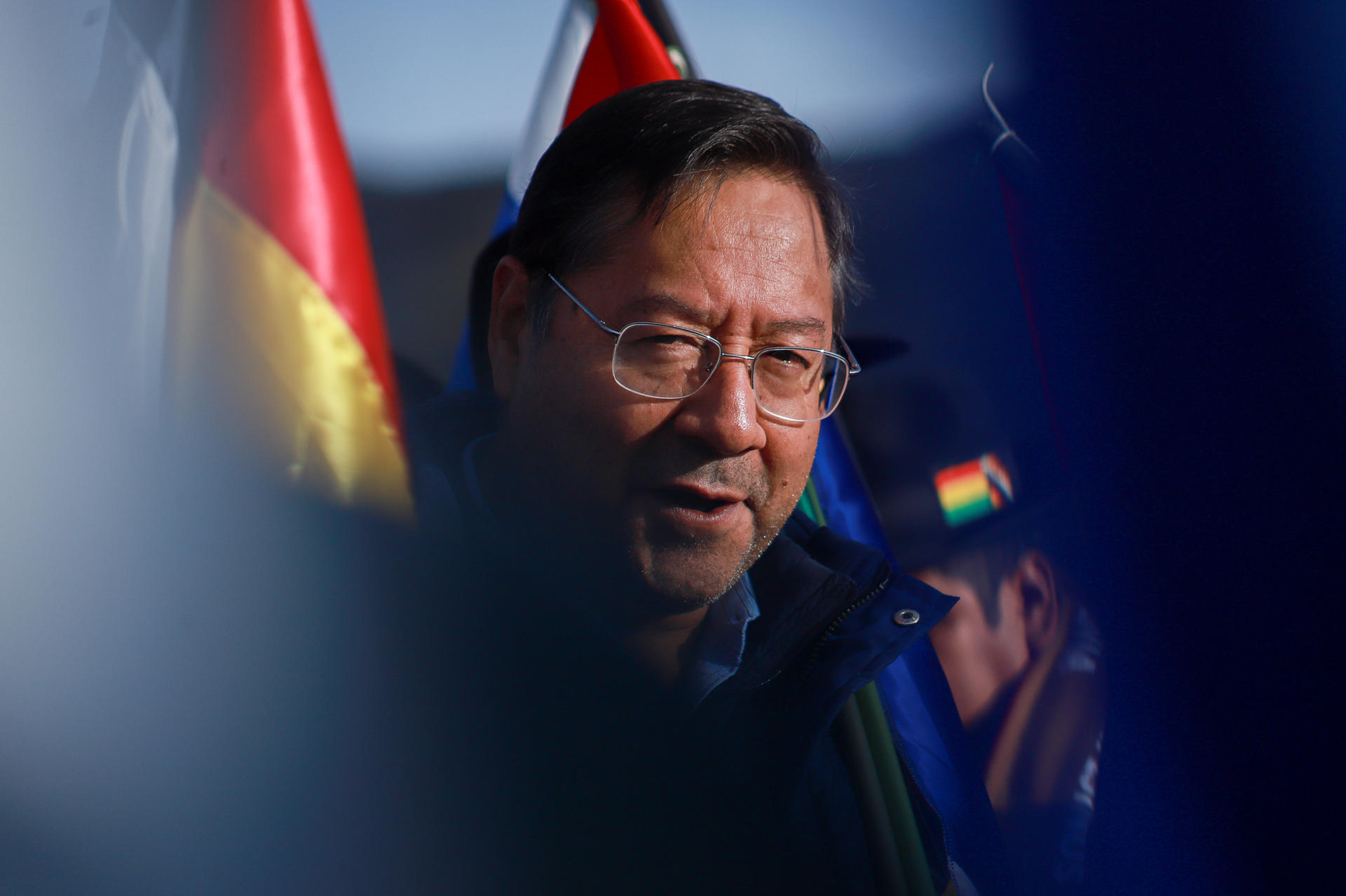 El presidente de Bolivia, Luis Arce, participa en una ceremonia ancestral en La Cumbre (Bolivia), en una fotografía de archivo. EFE/ Gabriel Márquez