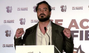 El líder de la agrupación de electores Se Acabó la Fiesta, Luis ‘Alvise’ Pérez. EFE