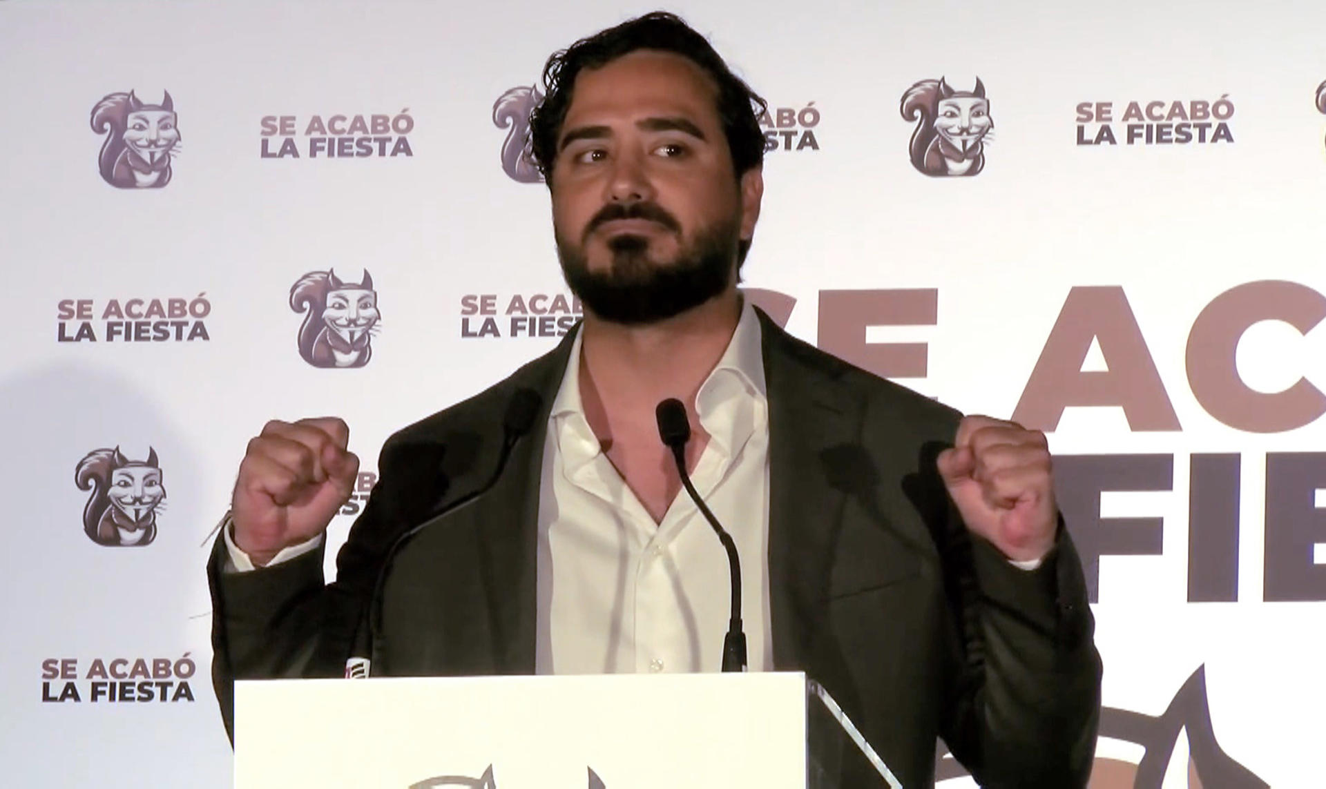 El líder de la agrupación de electores Se Acabó la Fiesta, Luis ‘Alvise’ Pérez. EFE