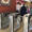 Los tornos en el acceso a la caseta del Real Círculo de Labradores de Sevilla en la Feria de Abril. EFE/Fermín Cabanillas