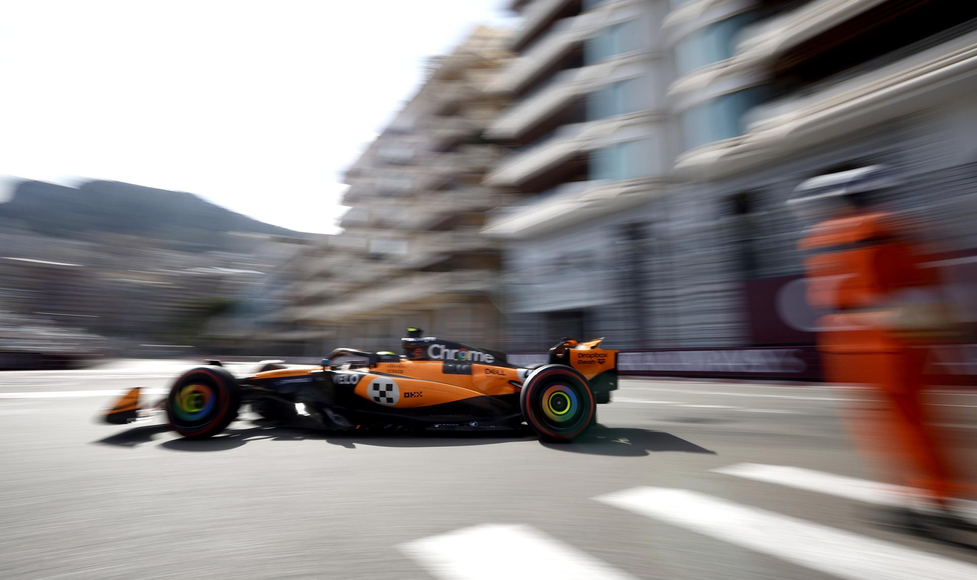 El inglés Lando Norris (McLaren) en el Gran Premio de Mónaco EFE/EPA/YOAN VALAT

