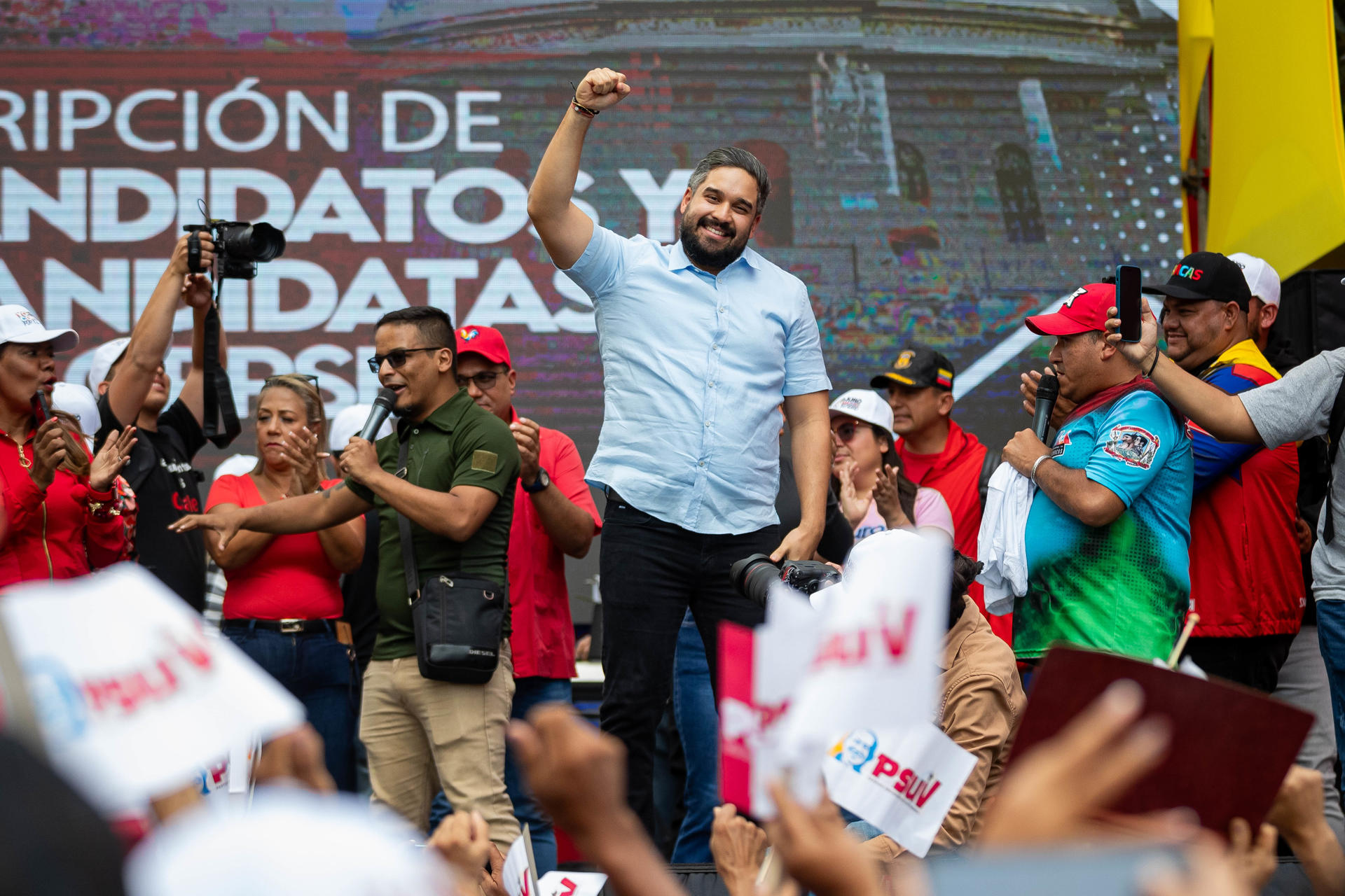 El diputado reelecto venezolano Nicolás Maduro Guerra, hijo del mandatario Nicolás Maduro, en una fotografía de archivo. EFE/ Ronald Peña
