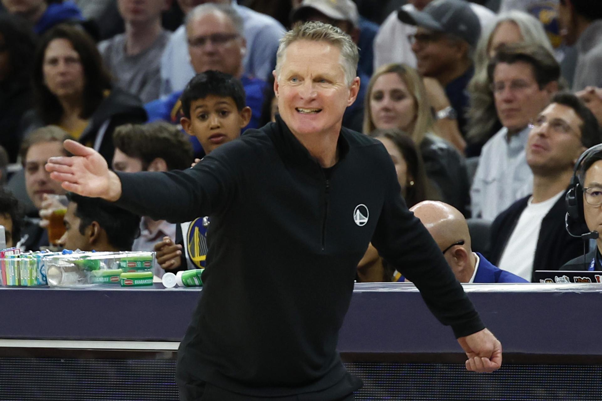 El entrenador de Golden State Warriors, Steve Kerr. EFE/EPA/JOHN G. MABANGLO SHUTTERSTOCK OUT