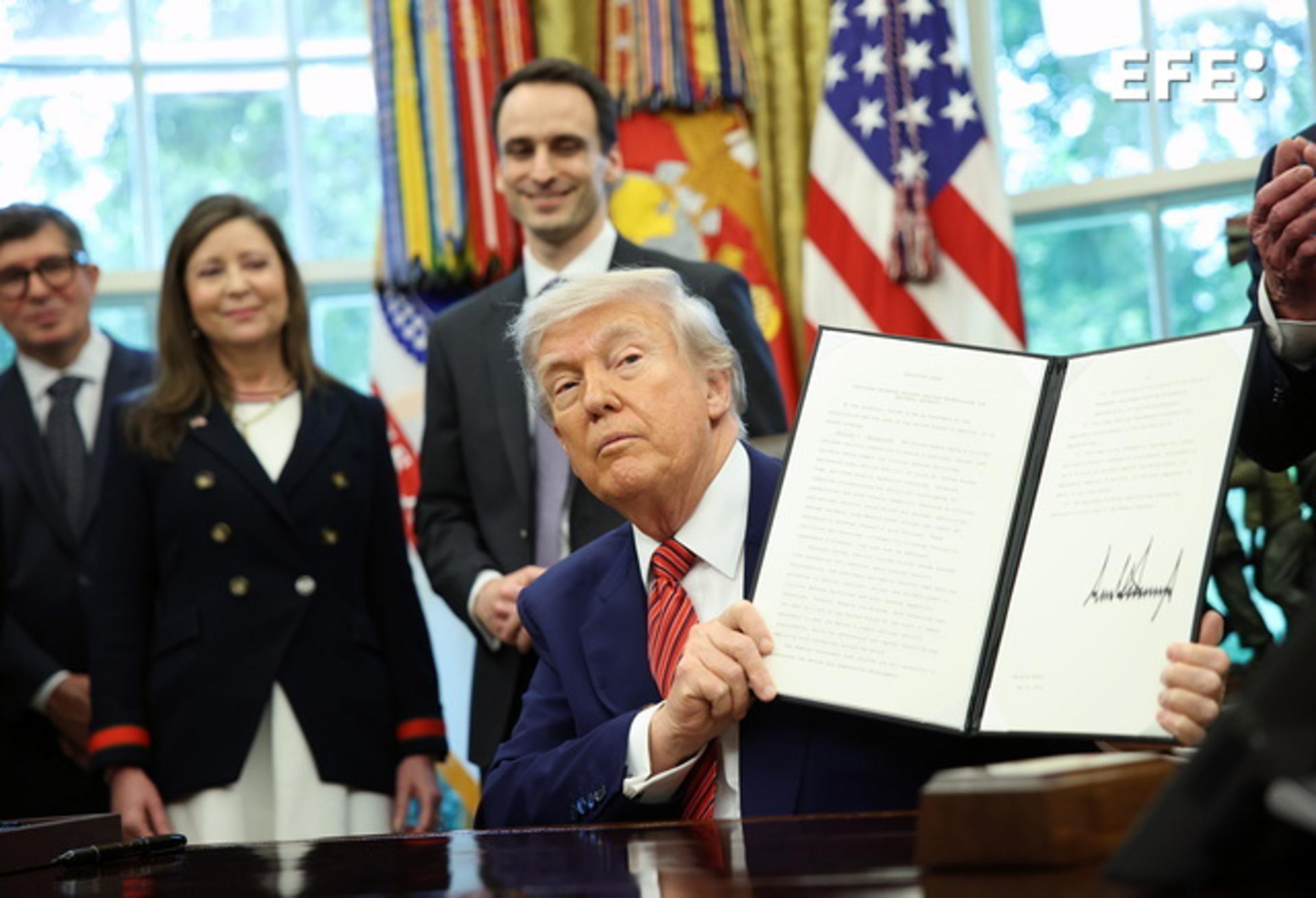 El presidente de EE.UU., Donald Trump. EFE/EPA/SAMUEL CORUM / POOL