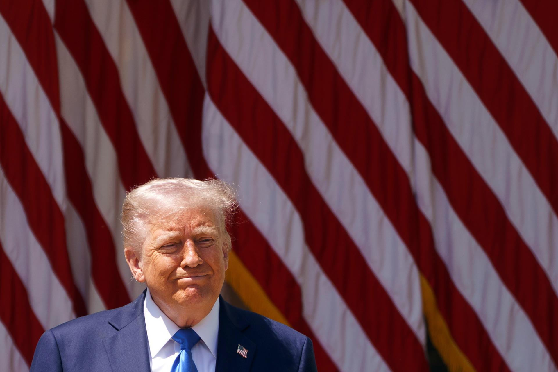 Fotografía de archivo del presidente de EE.UU. Donald Trump en Washington. EFE/WILL OLIVER