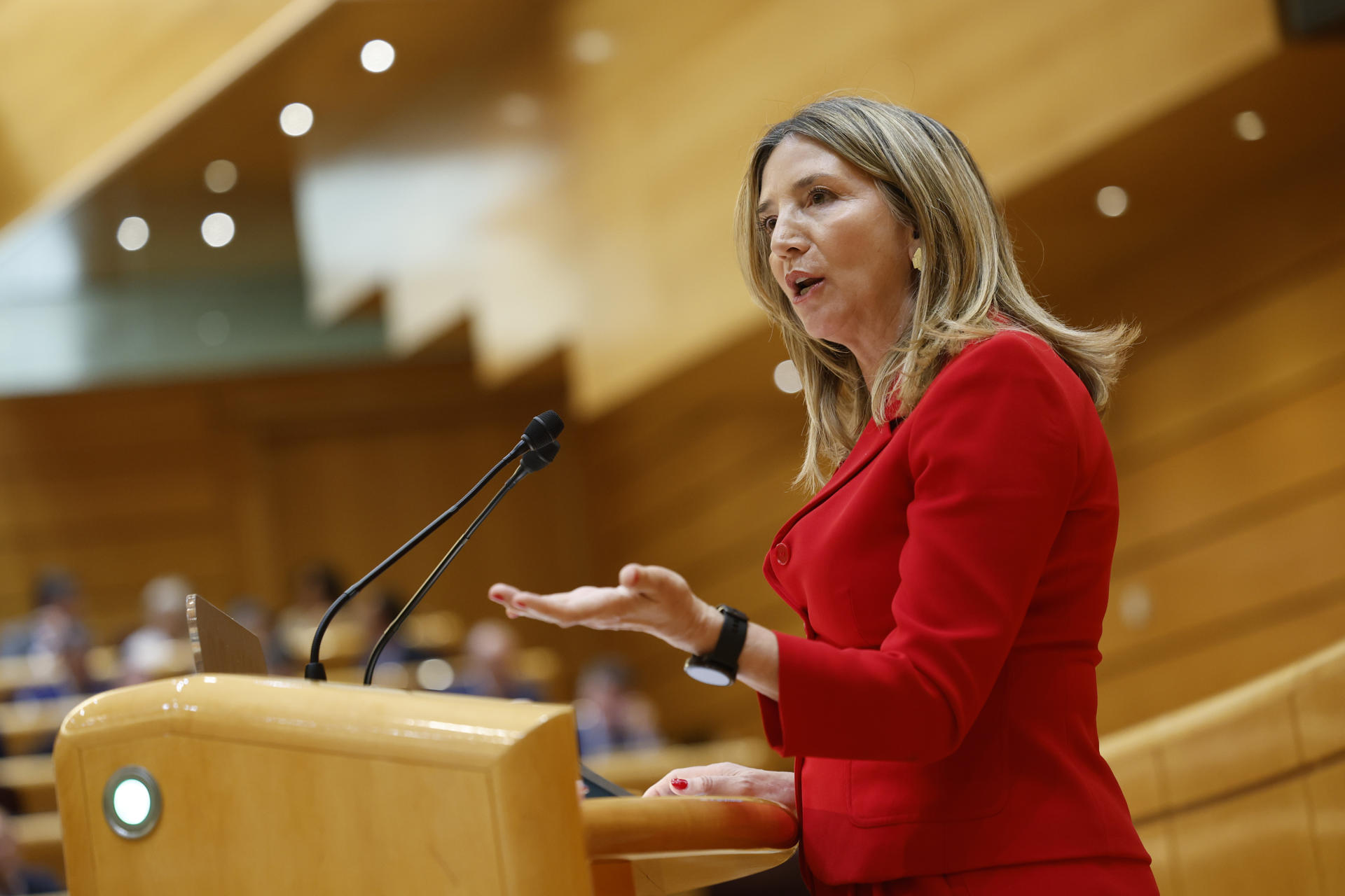 Imagen de archivo de la portavoz del PP en el Senado, Alicia García. EFE/ Mariscal