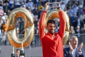 l serbio Novak Djokovic ante el polaco Hubert Hurkacz, en el torneo de Ginebra EFE/EPA/MARTIAL TREZZINI