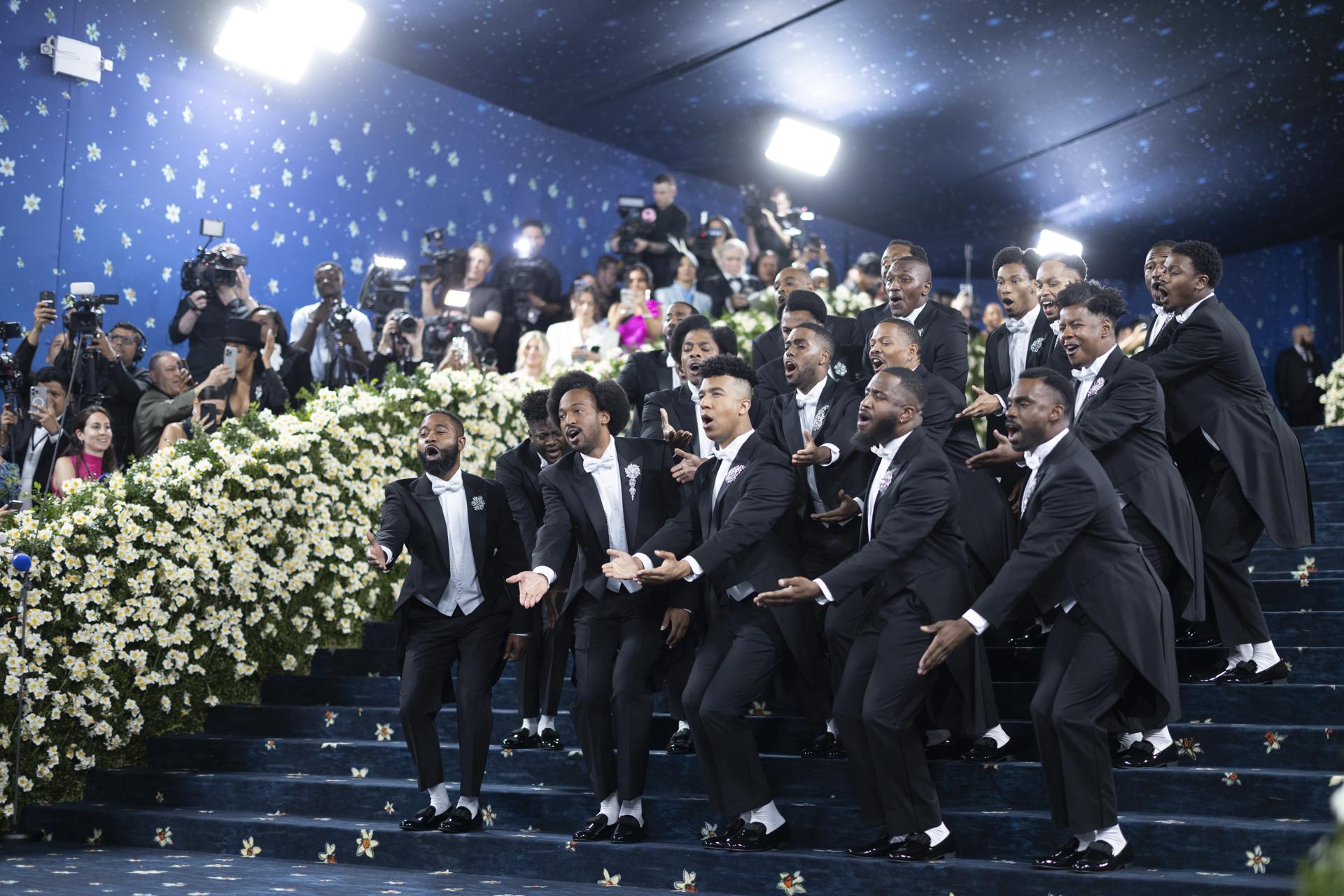 Coritas se presentan en la alfombra roja de la Met Gala 2025, el evento anual benéfico del Museo Metropolitano de Arte, en Nueva York,el 05 de mayo de 2025. EFE/JUSTIN LANE