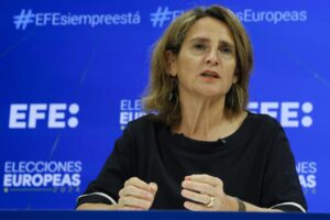 Imagen de archivo de la vicepresidenta europea, Teresa Ribera. EFE/Ballesteros